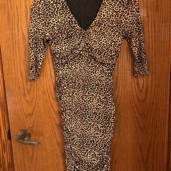 Women dress, body hugging, asymmetrical overlap - Picture 1 of 7